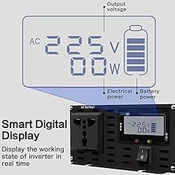 IGERCN Sine Wave Converter, Car 12V Inverter 3000W