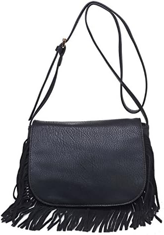 Moda Luxe Pasadena Crossbody Handbag (Black)