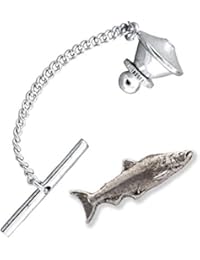 COHO Salmon Fish Ocean Pewter Tie Tack, Tie Pin, Jewelry, F046TT