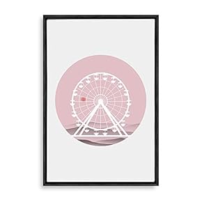 signwin Framed Canvas Wall Art Circular Pattern Canvas...