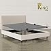 Continental Mattress 1.5-Inch Fully Assembled Bunkie Board for Mattress/Bed Support, King Grey.