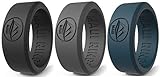 MAUI RINGS Silicone Wedding Ring for Men Solid Style Silicone Wedding Band for Men Mens Ring Men Wedding Band Safe Ring for Athletes Sport Gym