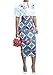 Chellysun Women African Printed Skirt Knee Length Midi Pencil Skirt Slim Fit Skirt with Back Slit