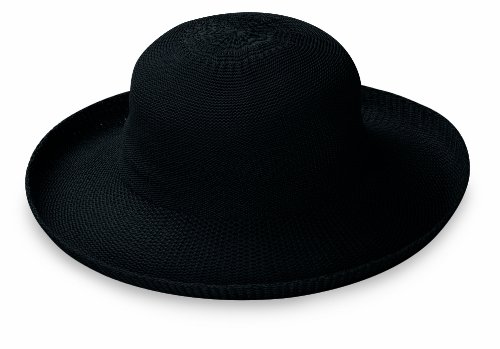 Wallaroo Women's Victoria Sun Hat - Lightweight and Packable Hat, Black