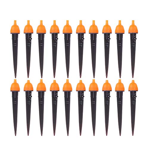 STORE-HOMER - 20pcs Garden Irrigation Watering Drippers Adjustable Emitters Stake 360 Drip For micro-irrigation Garden flower - Thumbnail 2