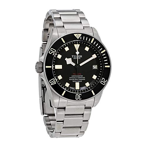 Tudor Pelagos LHD Reloj automático para hombre con esfera negra 25610TNL-BKSTI, Negro, Reloj de buceo, reloj automático