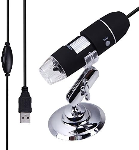 2 X Portable USB Digital Microscope Handheld 2MP1000x Magnification 8-LED Mini Microscopes Camera Magnifier with Standand And Video Capture #0112
