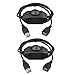 Onite 2PCS LED Strip Dimmer Switch, USB Female to Male Extension Cord with Dimmable Rotary Switch