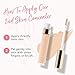 100% PURE 2nd Skin Concealer (Fruit Pigmented), Shade 2, Full Coverage, Lightweight, Liquid Concealer for Face, Under Eyes, Vegan Makeup (For Light-Medium Skin w/Neutral Undertones) - 0.17 Fl Oz