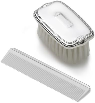 Pewter Shield Boy's Comb & Brush Military Set