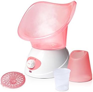 Facial SPA Sauna Hydration System Facial Steamer Sprayer Skin Care Hot Mist Moisturizer &amp; Nose Steamer &amp; Aromatherapy Machine: 3 in 1 - Pink