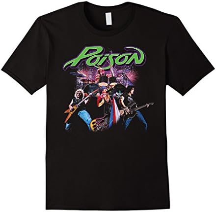 Mens Poison - LIVE! T-Shirt Medium Black