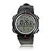 Estone® New Waterproof Fashion Men's LCD Digital Stopwatch Date Rubber Sport Wrist Watch (Black)