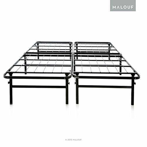 MALOUF Structures Highrise Foldable Bed Frame & Mattress Foundation - 18" Deluxe Height - Twin XL