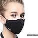 Reusable N95 Mask PM2.5 (One Mask + 2 Filters) Cotton Mouth Masks Replaceable Filter 4 Layer Activated Carbon Filter Insert Dust Mask Washable For Women Black