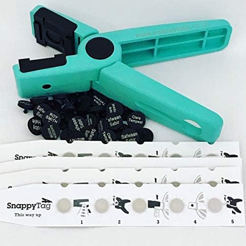 Name Labels- Snappy Tags Kit (with 50 Tags) - Black Tags