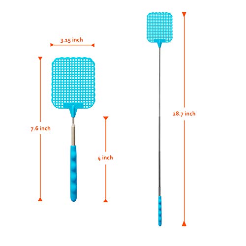 3 Swatter+Extendable+Plastic+Durable+Retractable