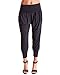 Ladies Fold-Over Banded Waist Tapered Ankles Harem Pants
