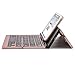 NOVT Portable Aluminum Folding Bluetooth Keyboard Foldable Compatible with iPhone xs max/x/8/7 Plus/7/6s Plus/6/iPad 2018 9.7/Air 2 /Pro 9.7/iPad mini 4, Samsung Android Tablet Smart phone (Rose Gold)