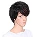 AISI HAIR Synthetic Short Wigs for Black Women Pixie Cut Wig Two Tone Color Wigs + a free wig cap