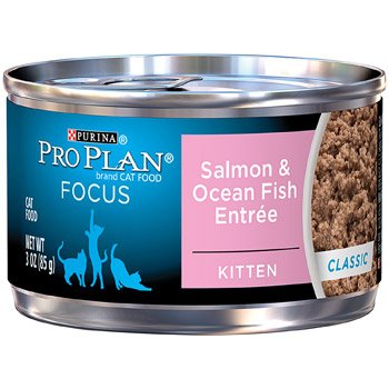 PRO PLAN TOTAL CARE KITTEN SALMON AND OCEANFISH CANNED KITTEN FOOD 3OZ