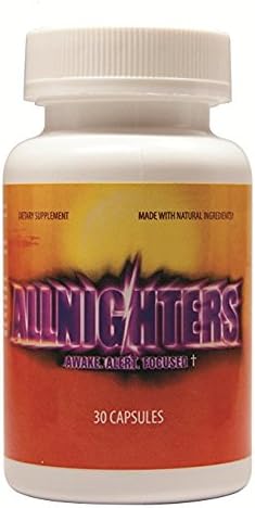 All Nighters Energy Pills: 30 Capsules - Full of Natural Ingredients; Vitamin B12, Guarana, and Caffeine - Great for Men and Women โ Helps with Weight Loss