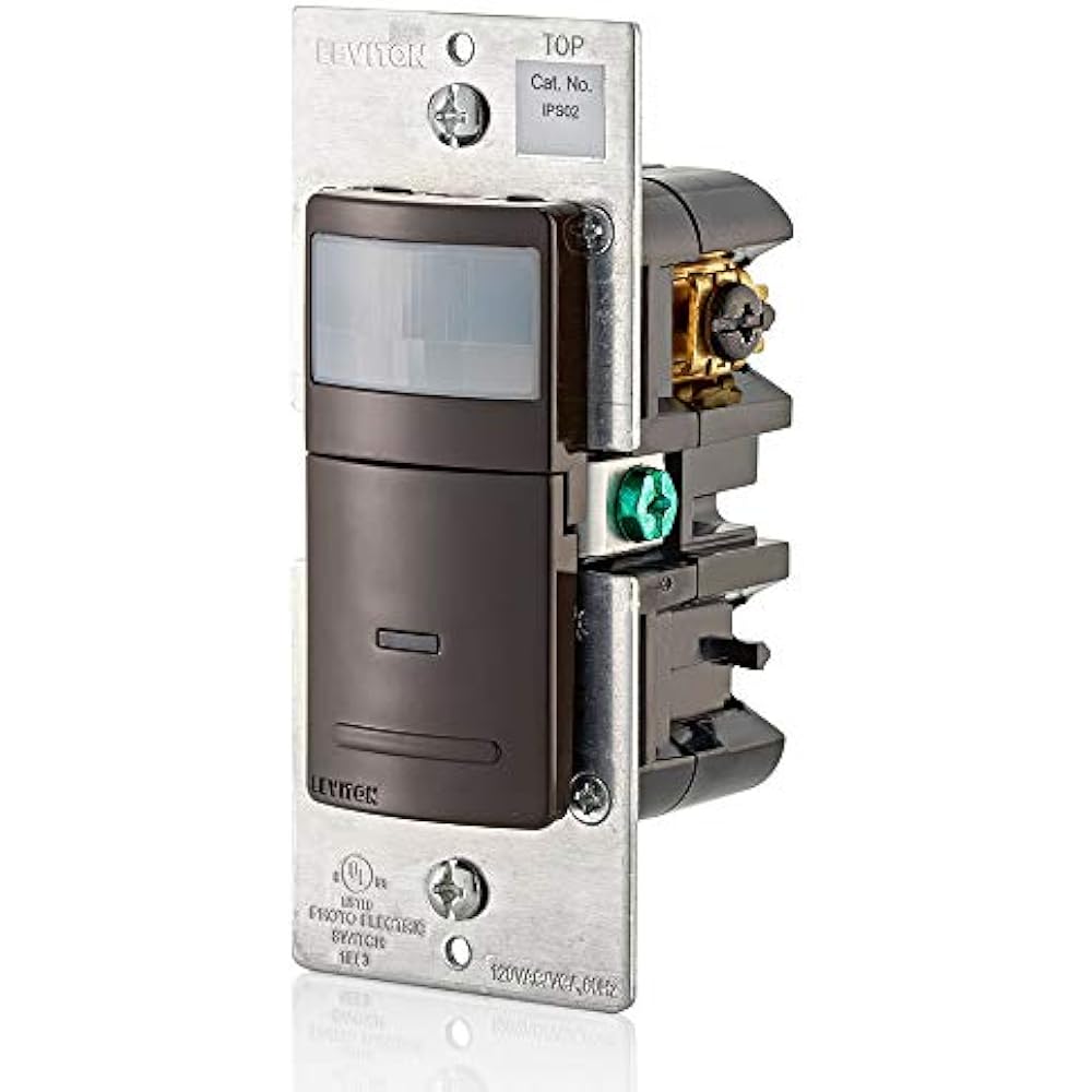 IPS02 1LB Decora Motion Sensor In Wall Switch Auto On 2 5A Single