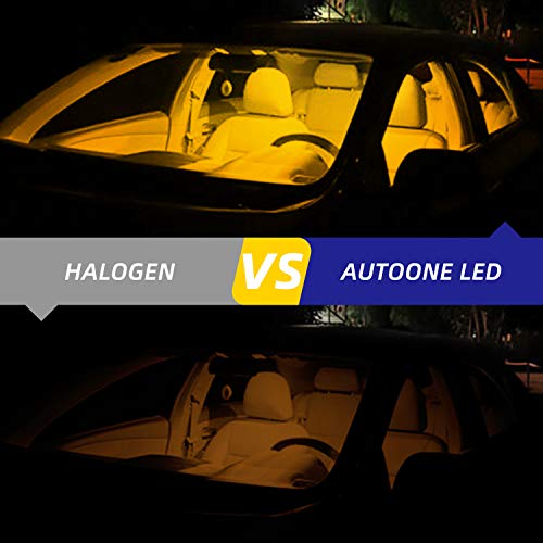 5 AUTOONE+Amber+Bulbs+License+Lights