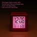 Plumeet Easy Setting Digital Travel Alarm Clock with Snooze, Soft Nightlight, Large Display Time & Month & Date & Alarm, Ascending Sound Alarm & Handheld Sized, Best Gift for Kids (Hot Pink)