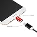 OneKer USB Type C Adapter, USB C to Micro USB Convert Connector Fast Charger Compatible Samsung Galaxy S10 S9 S8 Plus Note 9 8, Pixel 2 XL, LG V20 G5 G6, Nexus 5X 6P,HTC 10(Red 4-Pack)
