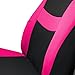 FH Group Automotive Seat Covers Combo Silicone Steering Wheel Cover Full Set Car Accessories Pink, Striking Striped Seat Covers Airbag and Split Rear Universal Fit for Cars Vans Trucks SUV