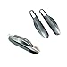 carmonmon Smart Protectors Keyless Remote Key Cases Shell Car Key Case Platic Cover Case Cover Side Blades for Porsche Cayenne Panamera(Gloss Carbon Grey)