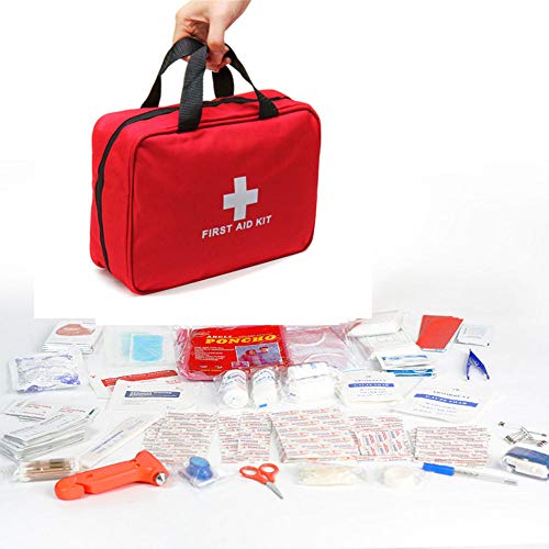 Baymyer First aid kit 234pcs Outdoors aid Kit Medical Mini Survival Kit Ideal for The Car, Camping, Hiking, Travel, Pets, Hunting, Office, Home, School,Sports