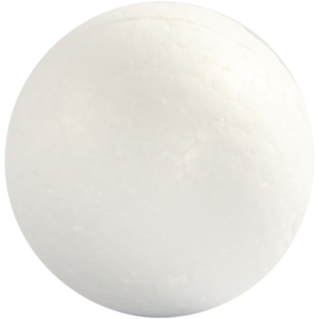 Ball, D: 3 cm, polystyrene, 10pcs