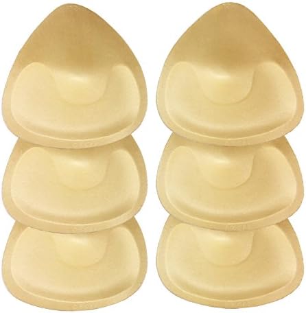 MKFSEAST Removable Smart Cups Bra Inserts Pads for Sports Bra 3 Pairs