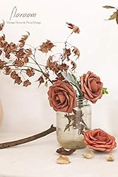 Floroom Artificial Flowers 50pcs Real Looking Dusty