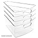 MoMA Lazy Susan Organizer - 10.2”x9.4”x4” Plastic Organizing Storage Bins (4 Packs) - Transparent Kitchen Cabinet Storage Organizer - BPA Free Condiment Organizer - Durable 1/8 Wedge Can Organizer