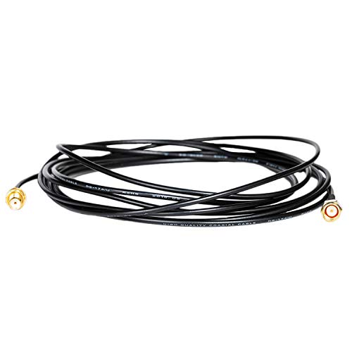 image for SaferCCTV(TM 6M/20ft Rg174 Antenna Extension Cable RP-SMA Male to Fema