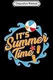 Composition Notebook: It's Summer Time Beach Ball Sandals Starfish  Journal/Notebook Blank Lined Ruled 6x9 100 Pages