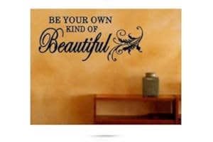 BERRYZILLA BE Your OWN Kind of Beautiful Decal Wall Vinyl Lettering Art Quote Sticker