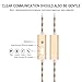 AOKII Wired in-Ear Earbud Headphones with Mic & Remote Control,Comfortable Earphones Compatible for iPhone,Android (Gold)