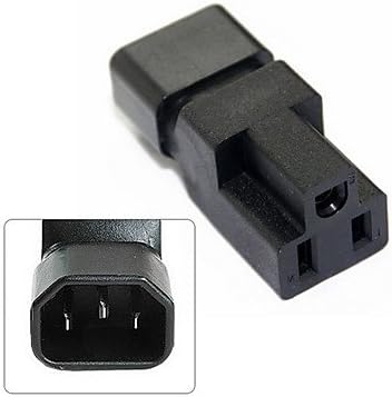 CY IEC 320 Male C14 to Female 5-15R Power Extension Adapter