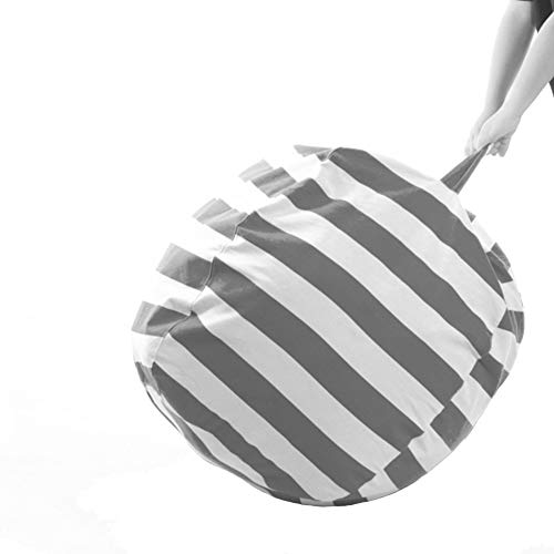 DR Bean Bag Stuffed Animal Storage - Extra Large Size Bean Bag Chair for Kids Organization Animal Toys (Gray, 23inch)