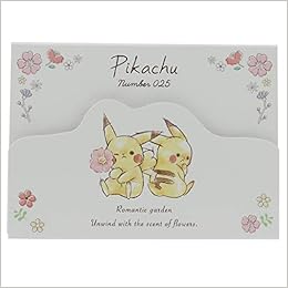 Amazon ポケモン メモ帳 ダイカットカバー付き メモ ピカチュウ フラワー ポケットモンスター メモ帳 文房具 オフィス用品