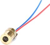 10pcs 650nm 5mW Red Laser Dot Module DC 5V Copper Head Diode 6mm view 2