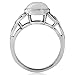 Silvershake 8mm Natural Round Shape Moonstone 925 Sterling Silver Triquetra Celtic Knot Solitaire Ring