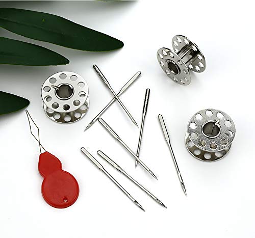 HAPY SHOP 100 Pieces Sewing Needles Home Sewing Machine Needles,Size 9, 11, 14, 16, 18, with 10 Needle Bottles,20 Pieces Per Size for Household Sewing Machines - Thumbnail 4
