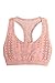 NIKIBIKI Women Seamless Peephole Racerback Bralette, Made in U.S.A, One Size (Vintage Rose Quartz)