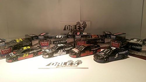 2014 Jeff Gordon Dale Earnhardt Jr Jimmie Johnson Kasey Kahne HMS 30th Anniversary 4 Test Cars Set 1/64 Diecast Kids Hardtop LNC by ActionRacingCollectibles
