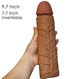 UEE 9.7 Inch 70% Super Bigger Fantasy X-Tensions Perfect Penis Sleeve Sleeve Sheath Enlarger Enhancer,Put It On Anything You Want